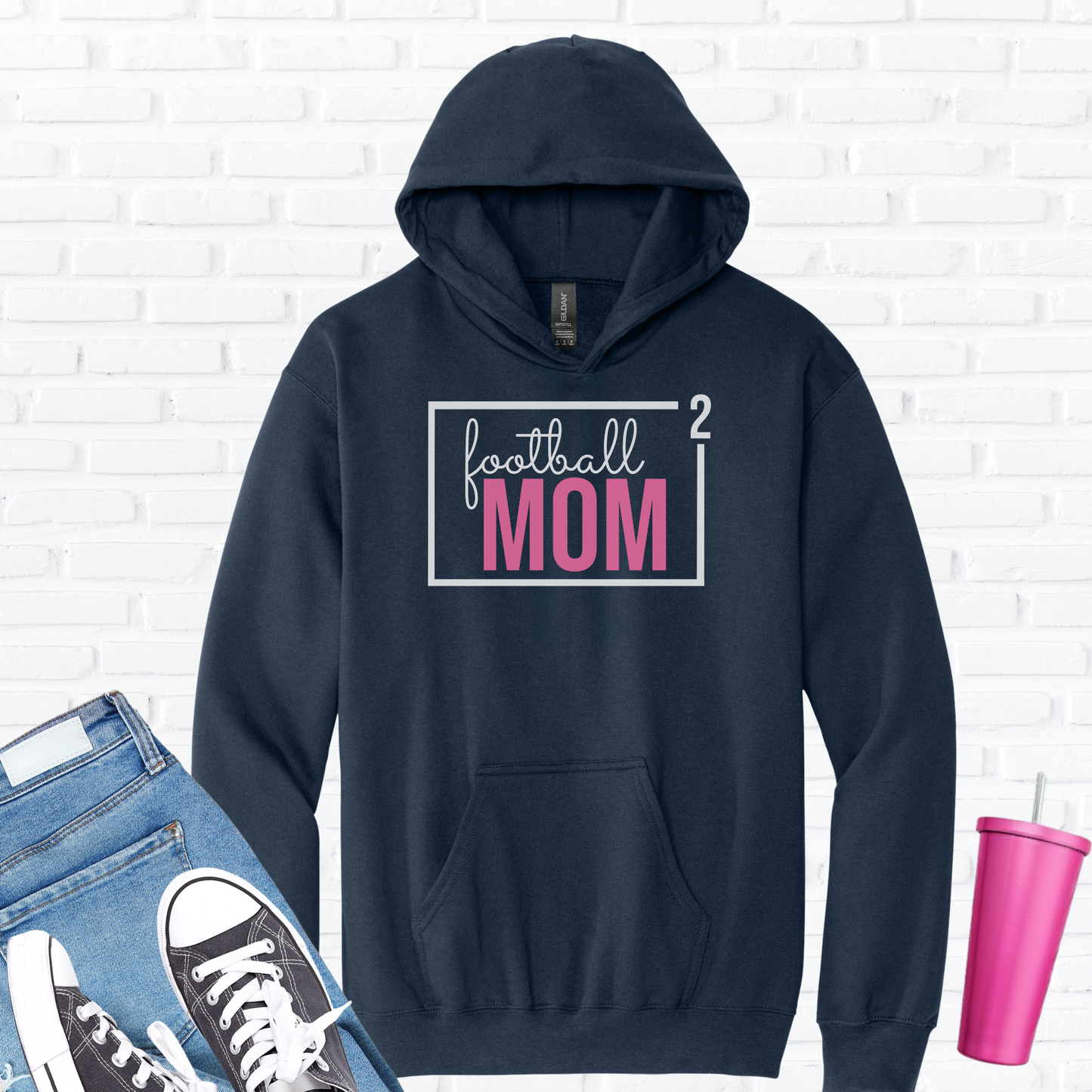 Football Mom Squared Hoodie