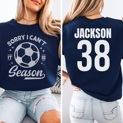 Sorry I Can't Soccer Season Crewneck