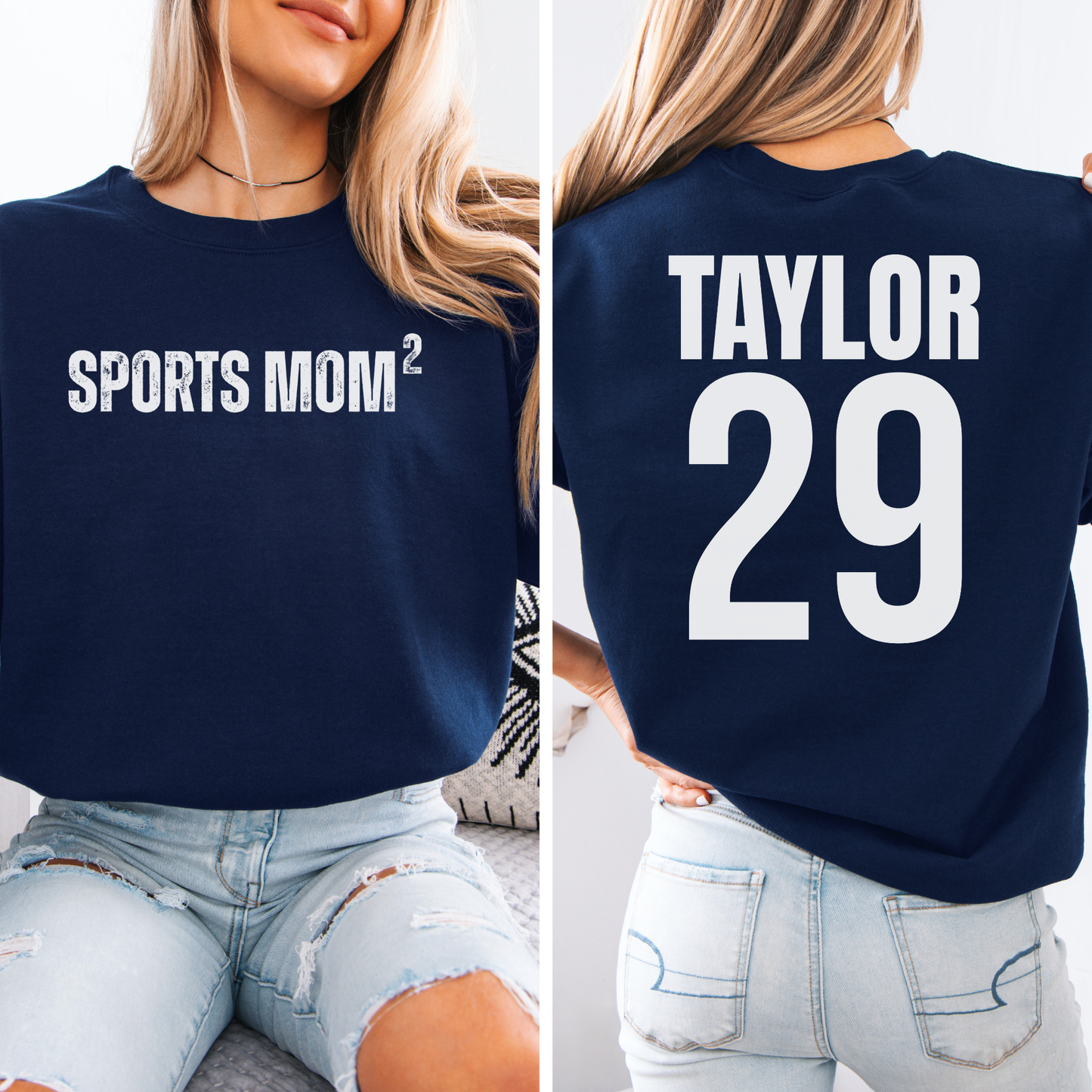 Sports Mom Squared Crewneck