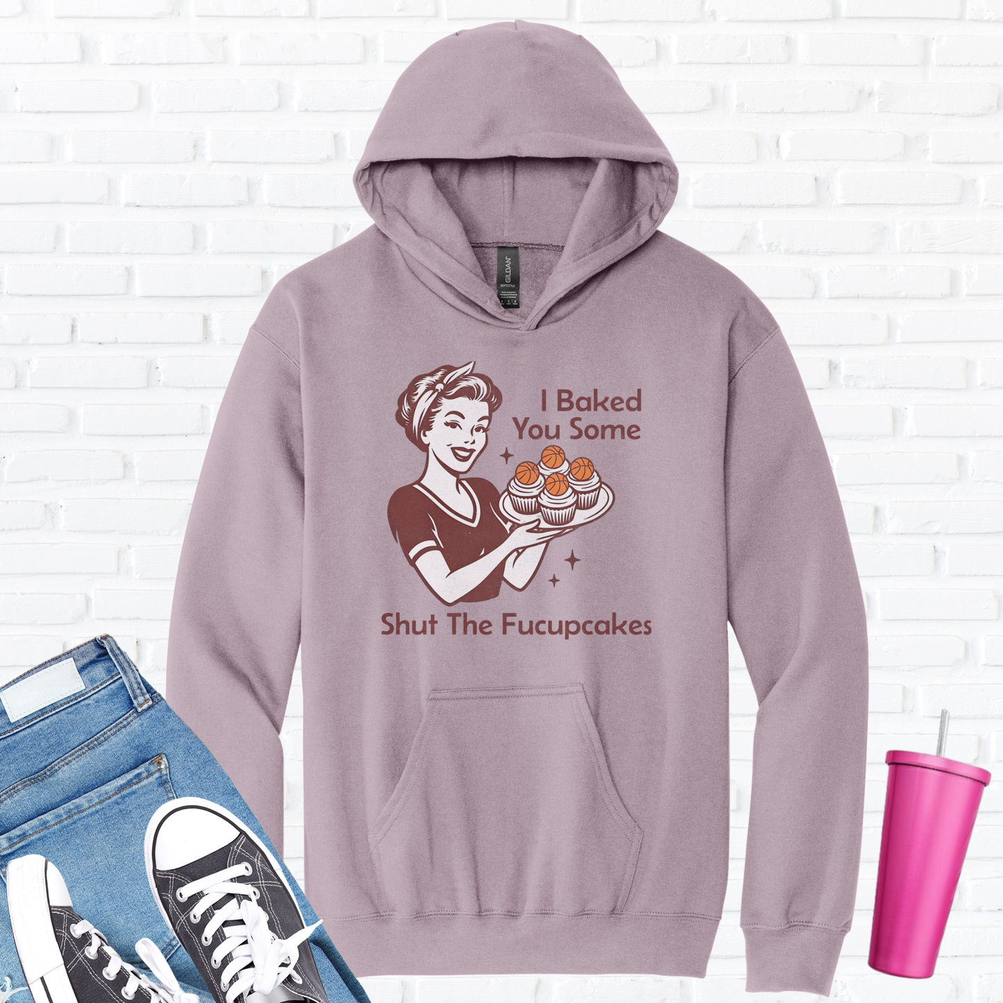 I Baked You Some Basketball Cupcakes Hoodie