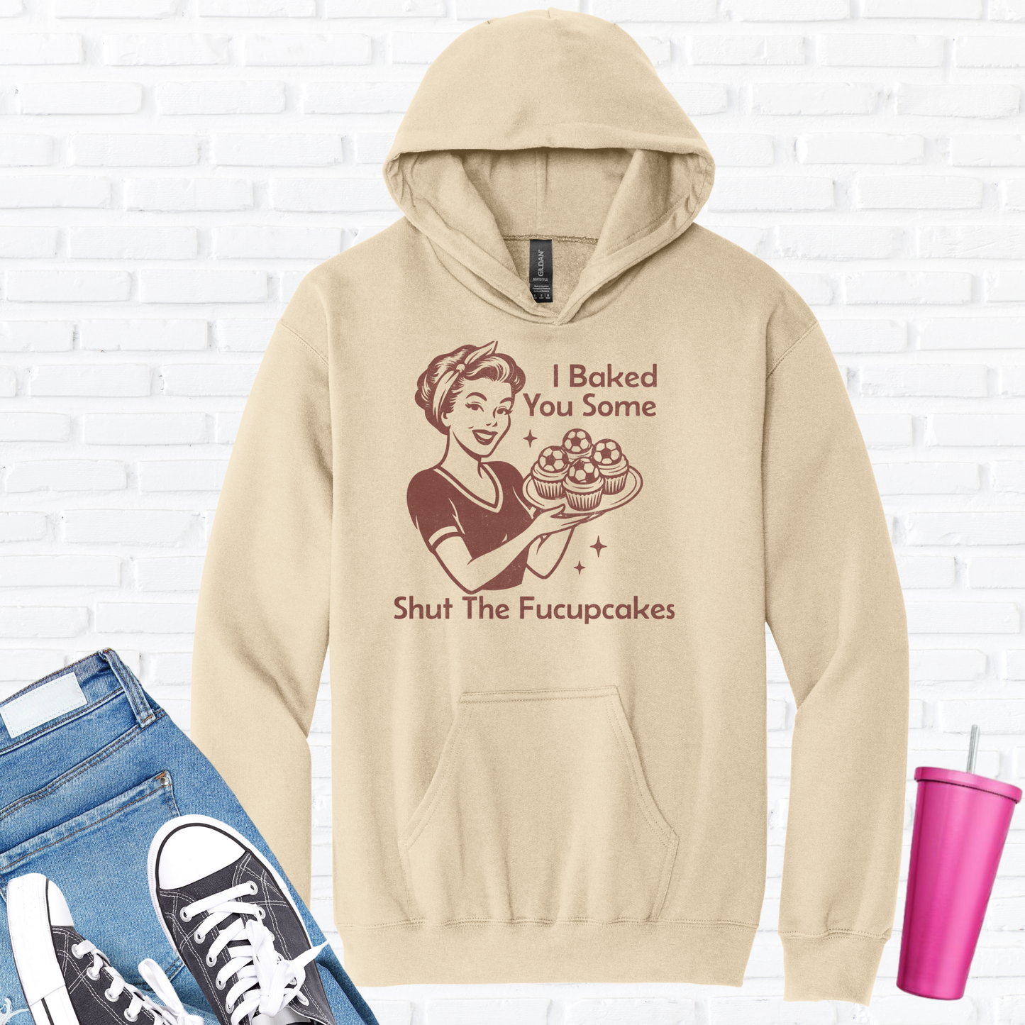 I Baked You Some Soccer Cupcakes Hoodie