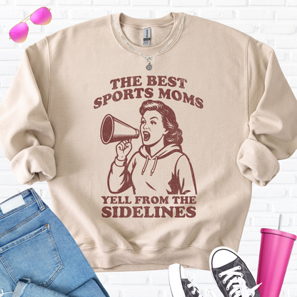 The Best Sports Moms Yell Crewneck