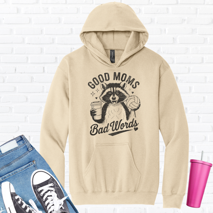 Good Mom Bad Words Volleyball Hoodie