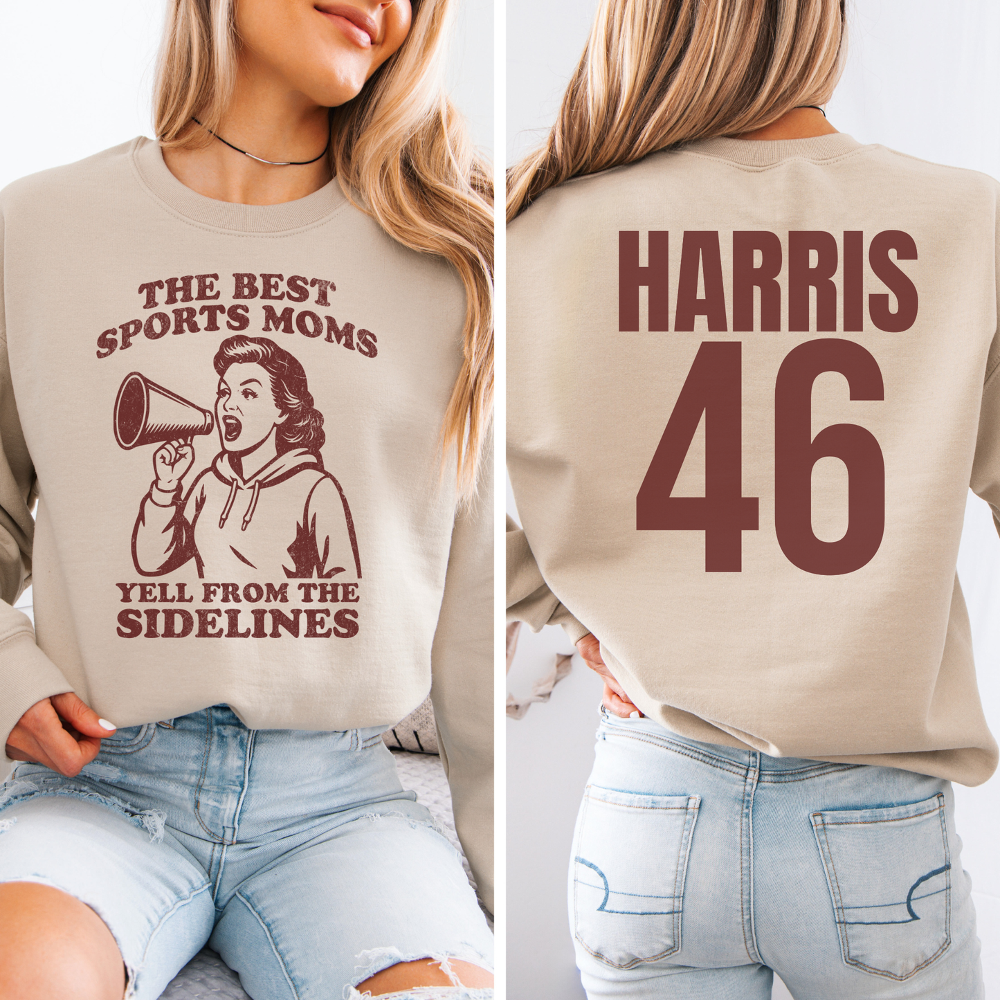 The Best Sports Moms Yell Crewneck