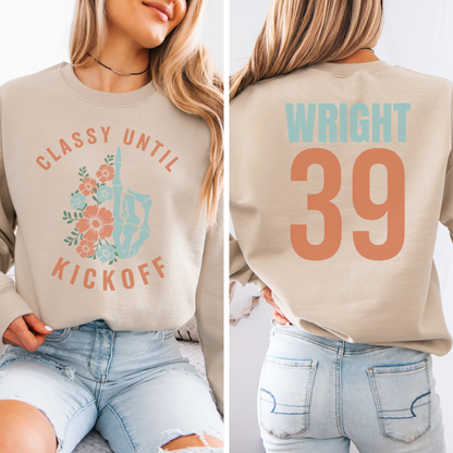 Classy Until Kickoff Crewneck