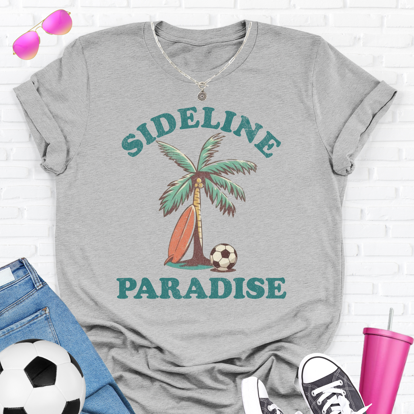 Sideline Paradise Soccer T-Shirt