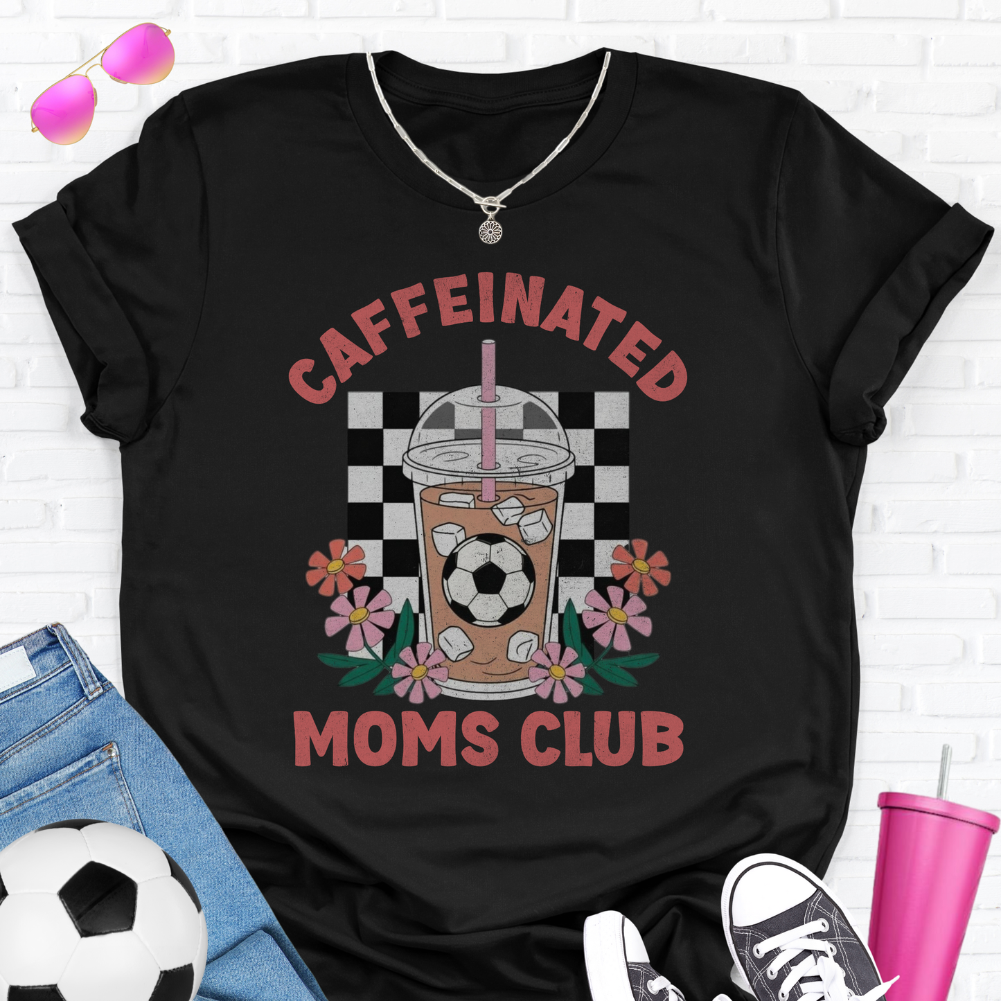 Caffeinated Moms Soccer Club T-Shirt