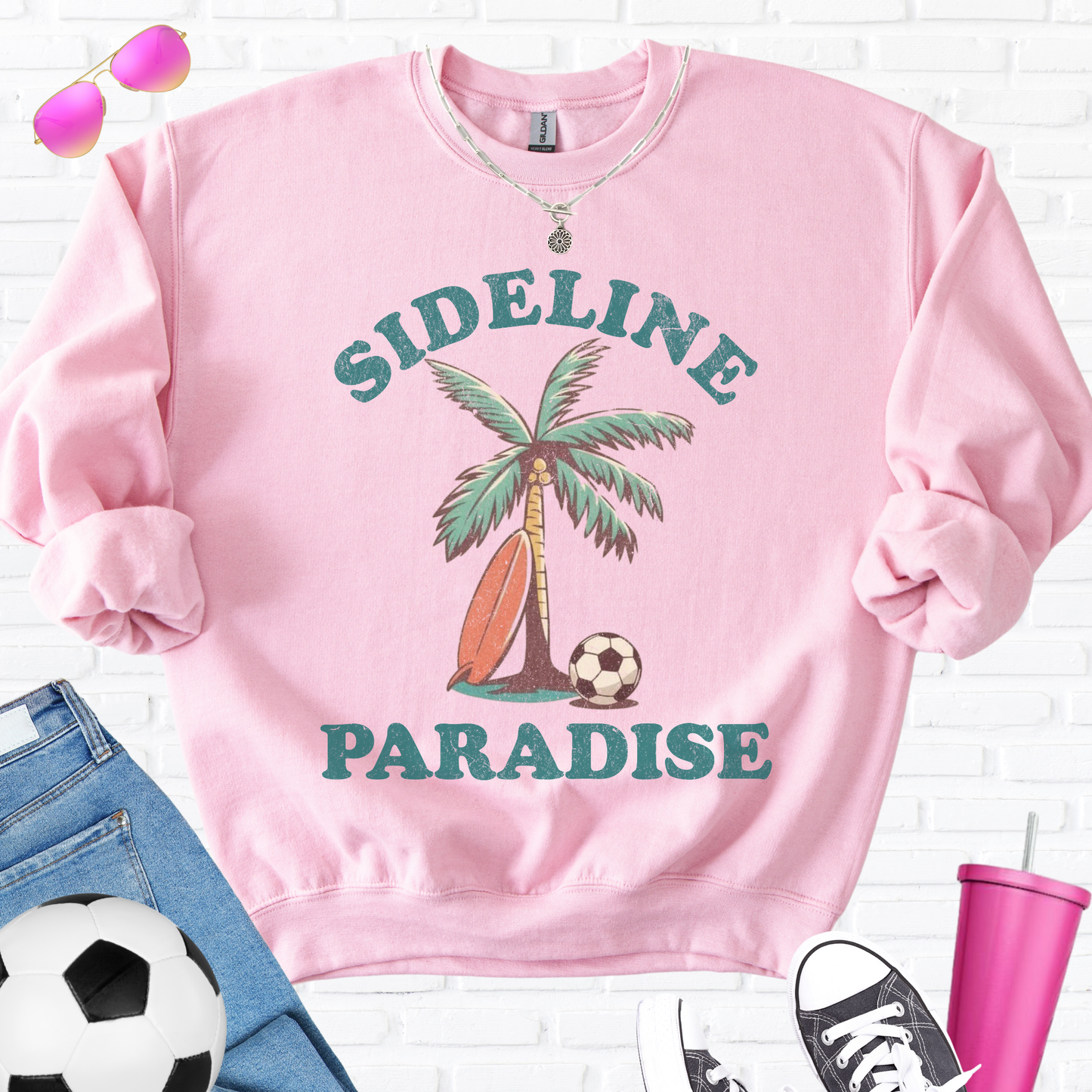 Sideline Paradise Soccer Crewneck