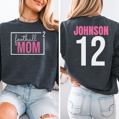 Football Mom Squared Crewneck