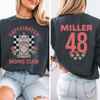 Caffeinated Moms Baseball Club Crewneck