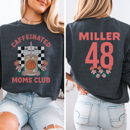 Caffeinated Moms Basketball Club Crewneck