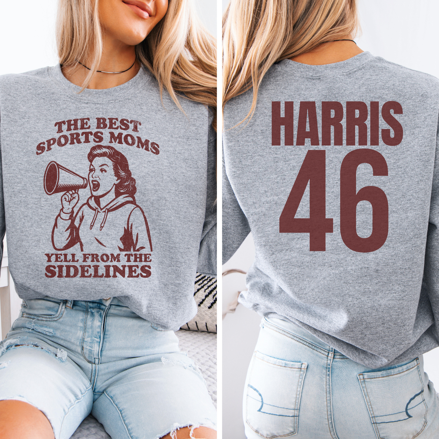 The Best Sports Moms Yell Crewneck