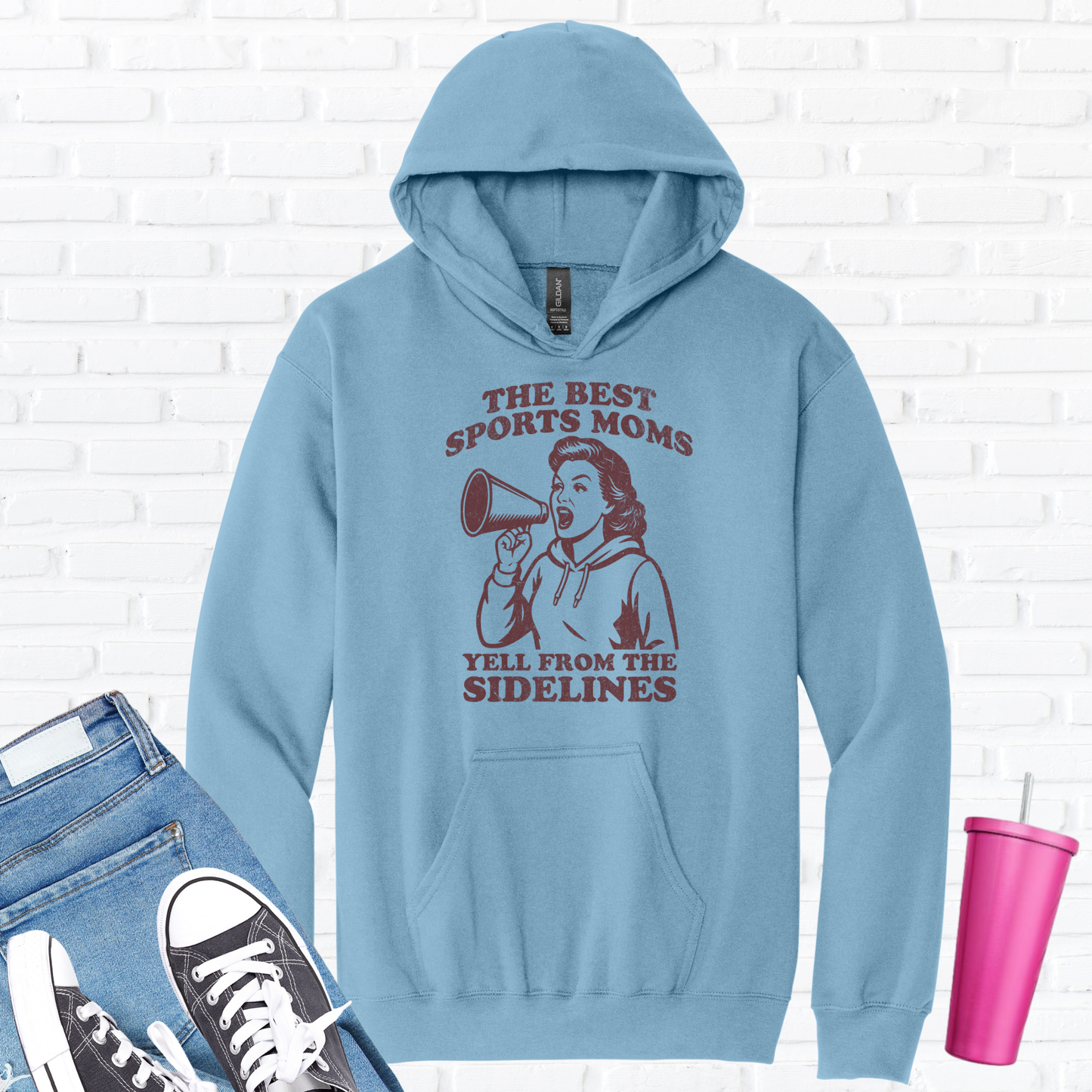 The Best Sports Moms Yell Hoodie