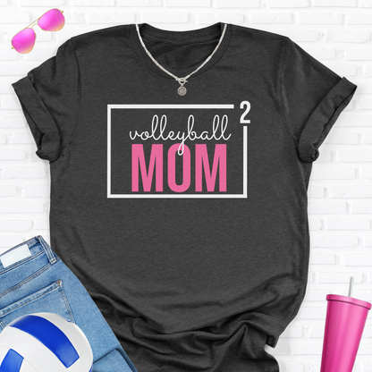 Volleyball Mom Squared T-Shirt