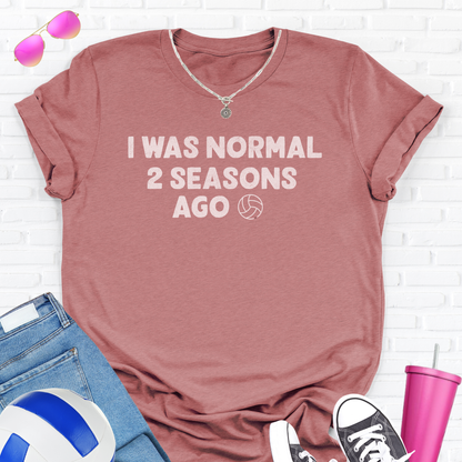 I Was Normal Volleyball T-Shirt