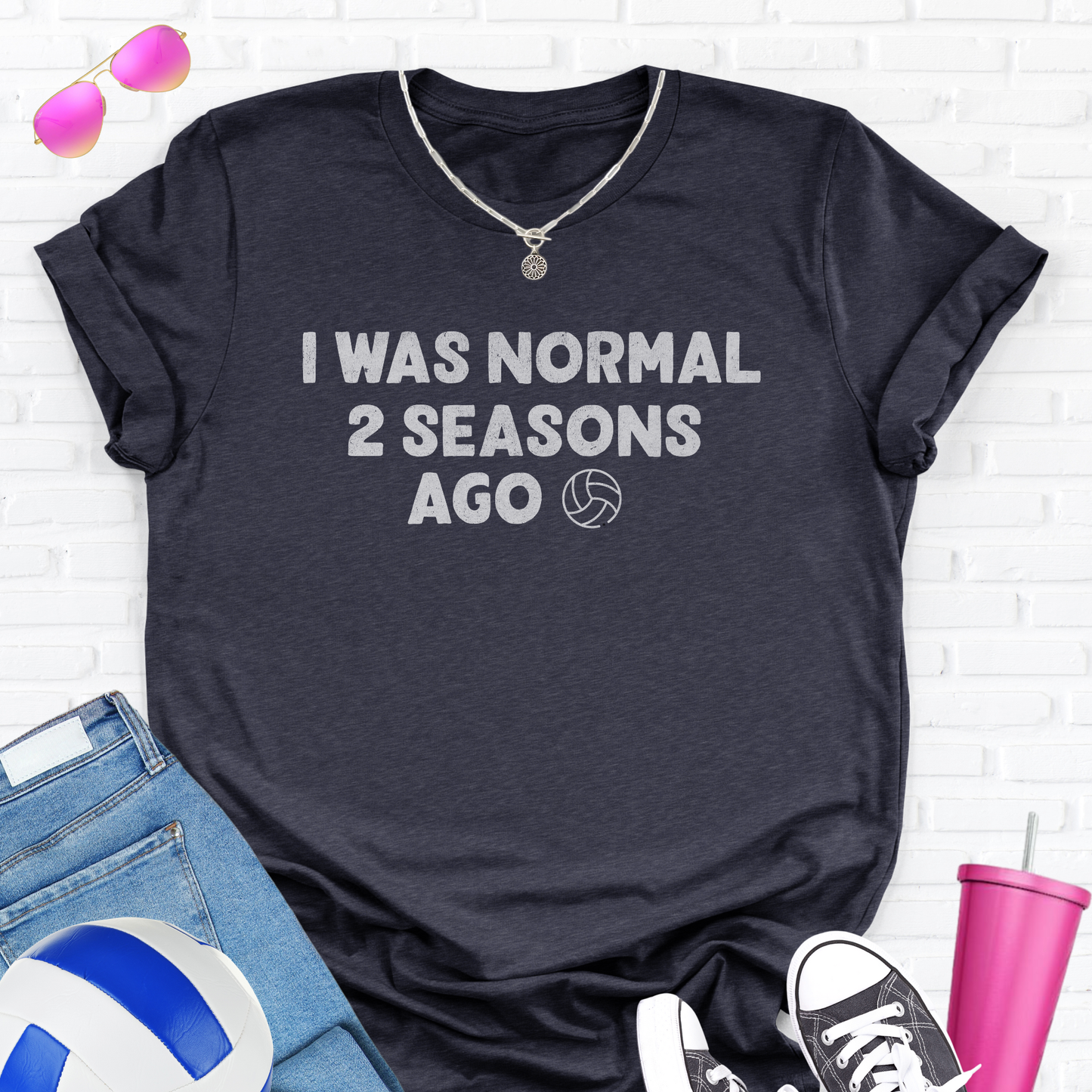 I Was Normal Volleyball T-Shirt