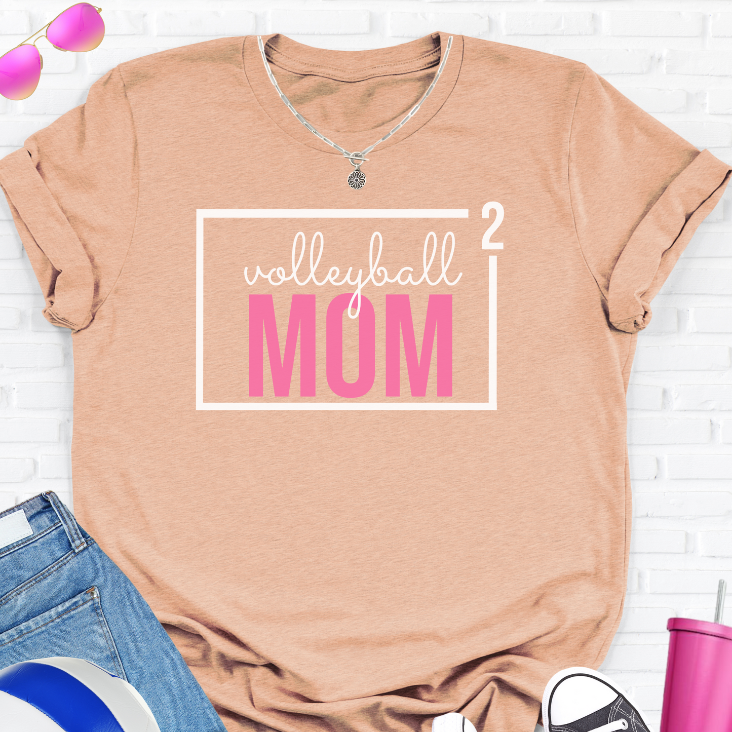 Volleyball Mom Squared T-Shirt