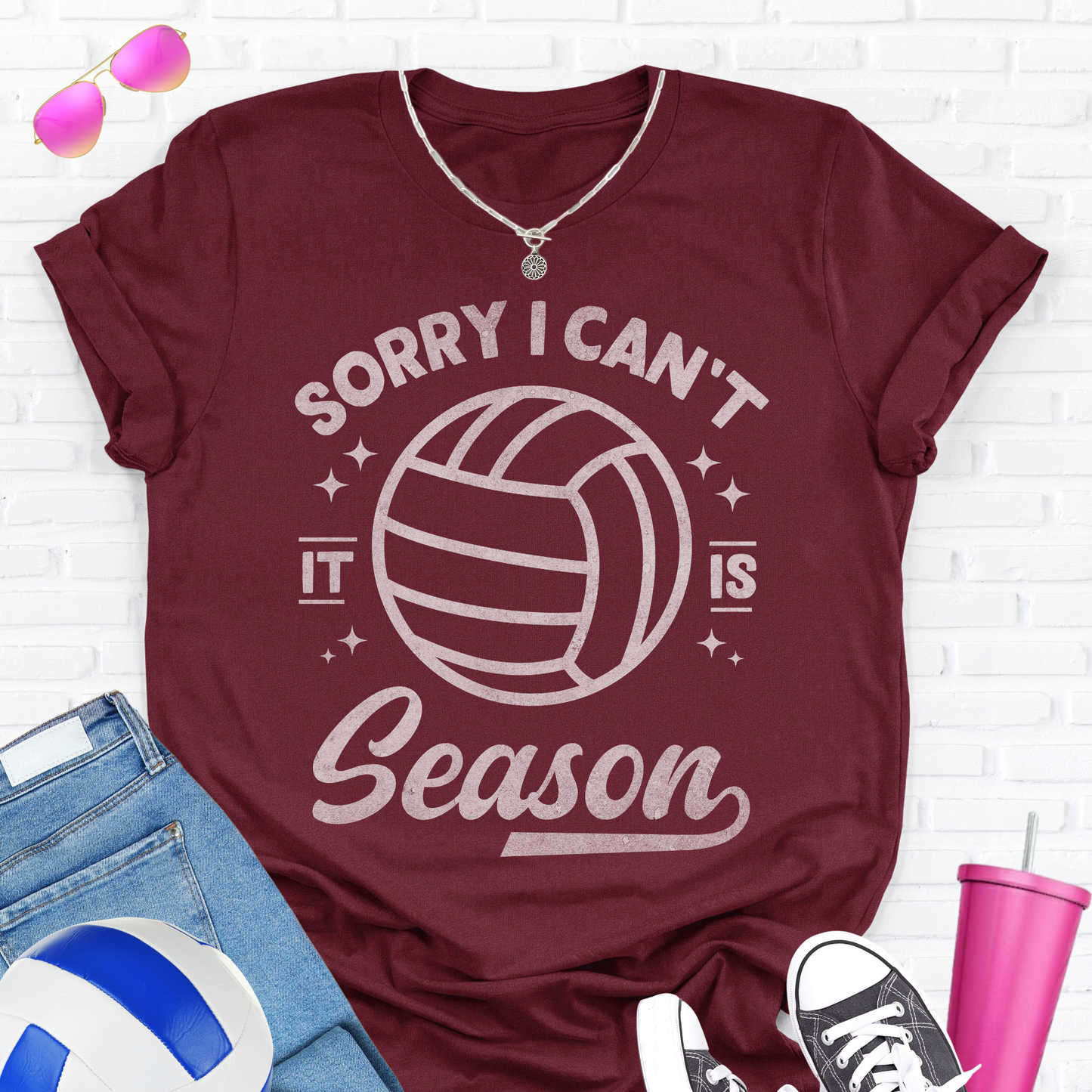Sorry I Can't Volleyball Season T-Shirt