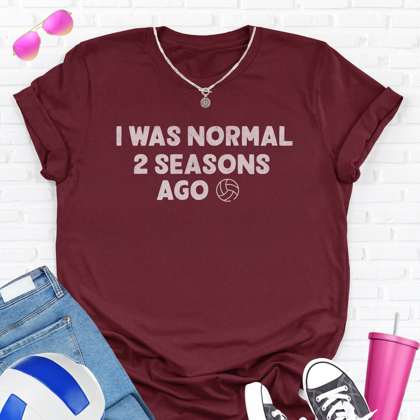 I Was Normal Volleyball T-Shirt