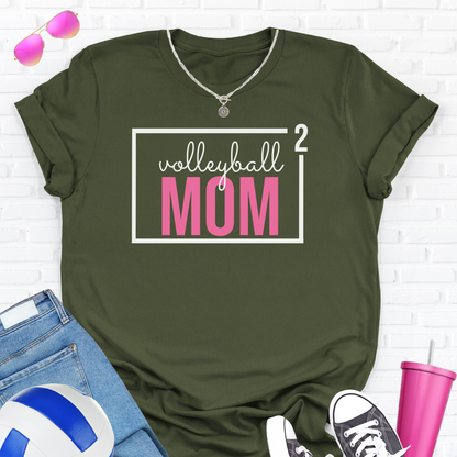 Volleyball Mom Squared T-Shirt