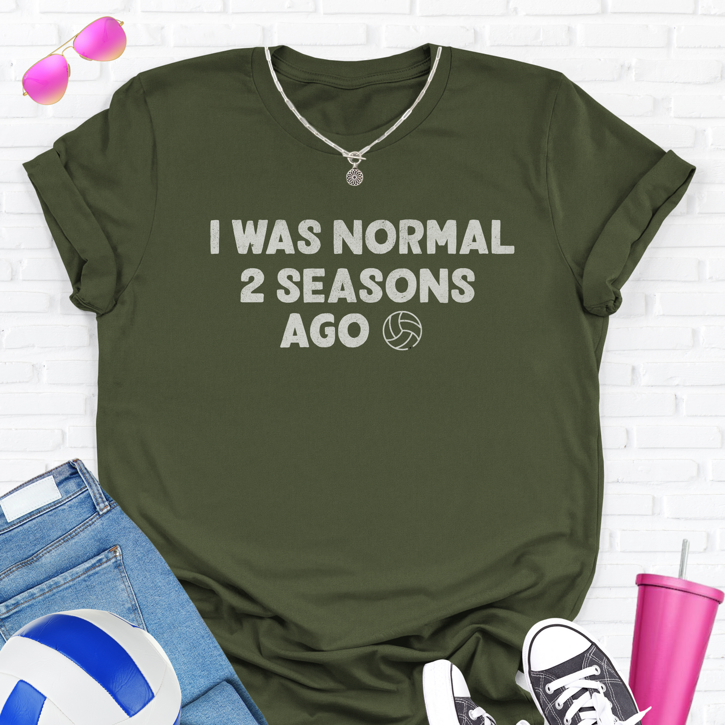 I Was Normal Volleyball T-Shirt