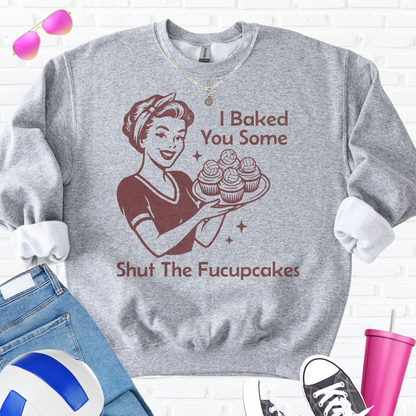 I Baked You Some Volleyball Cupcakes Crewneck