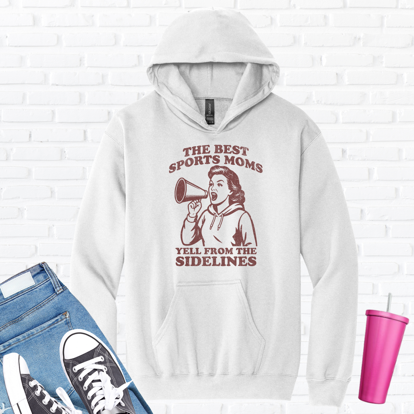 The Best Sports Moms Yell Hoodie