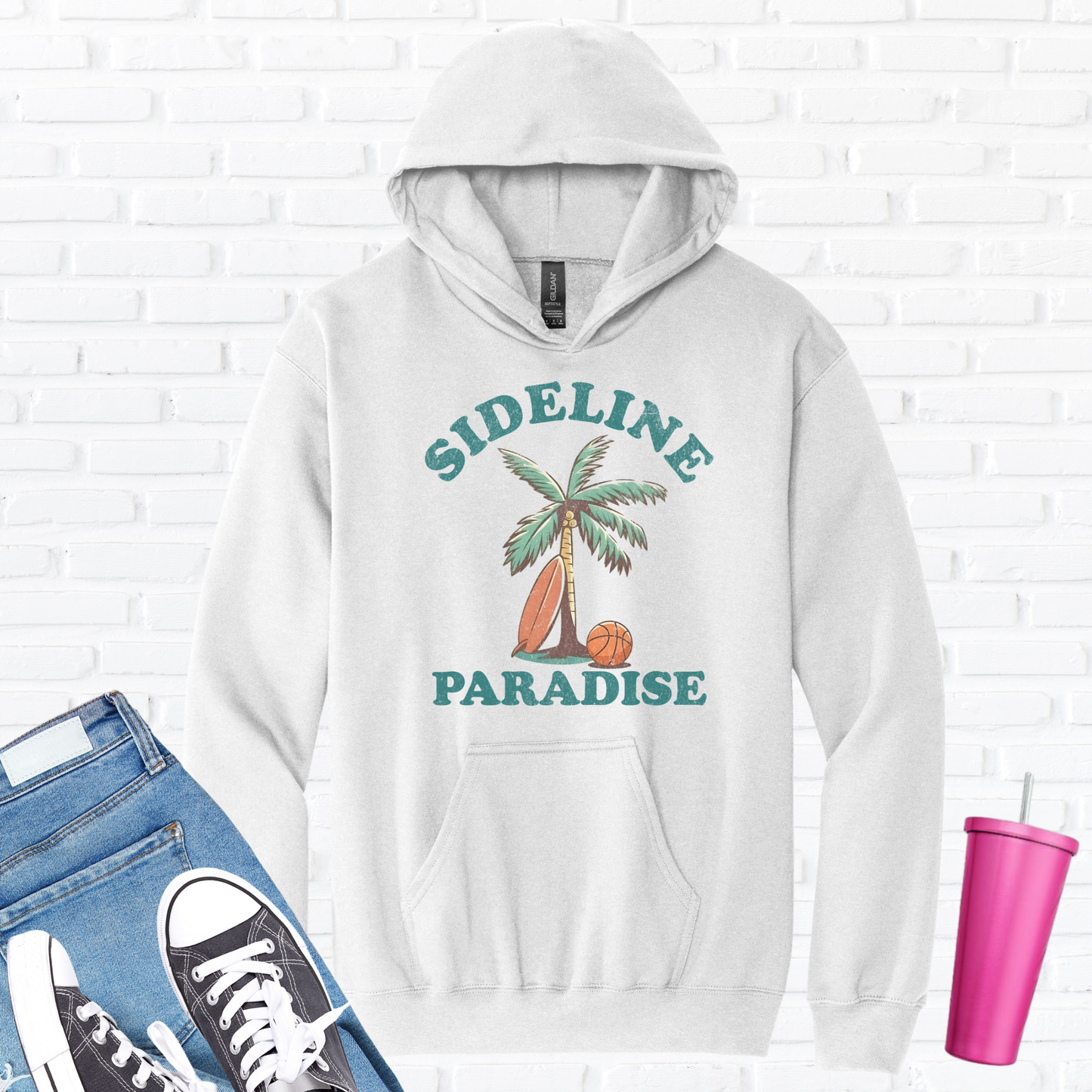 Sideline Paradise Basketball Hoodie