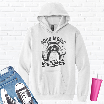 Good Mom Bad Words Basketball Hoodie