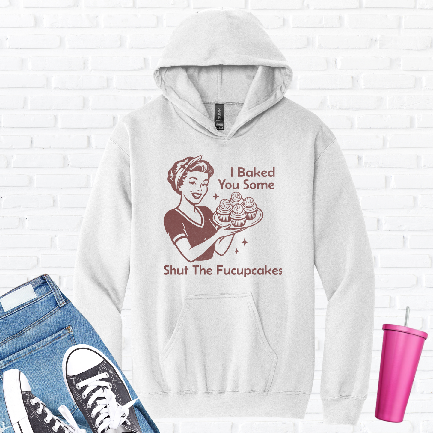 I Baked You Some Volleyball Cupcakes Hoodie