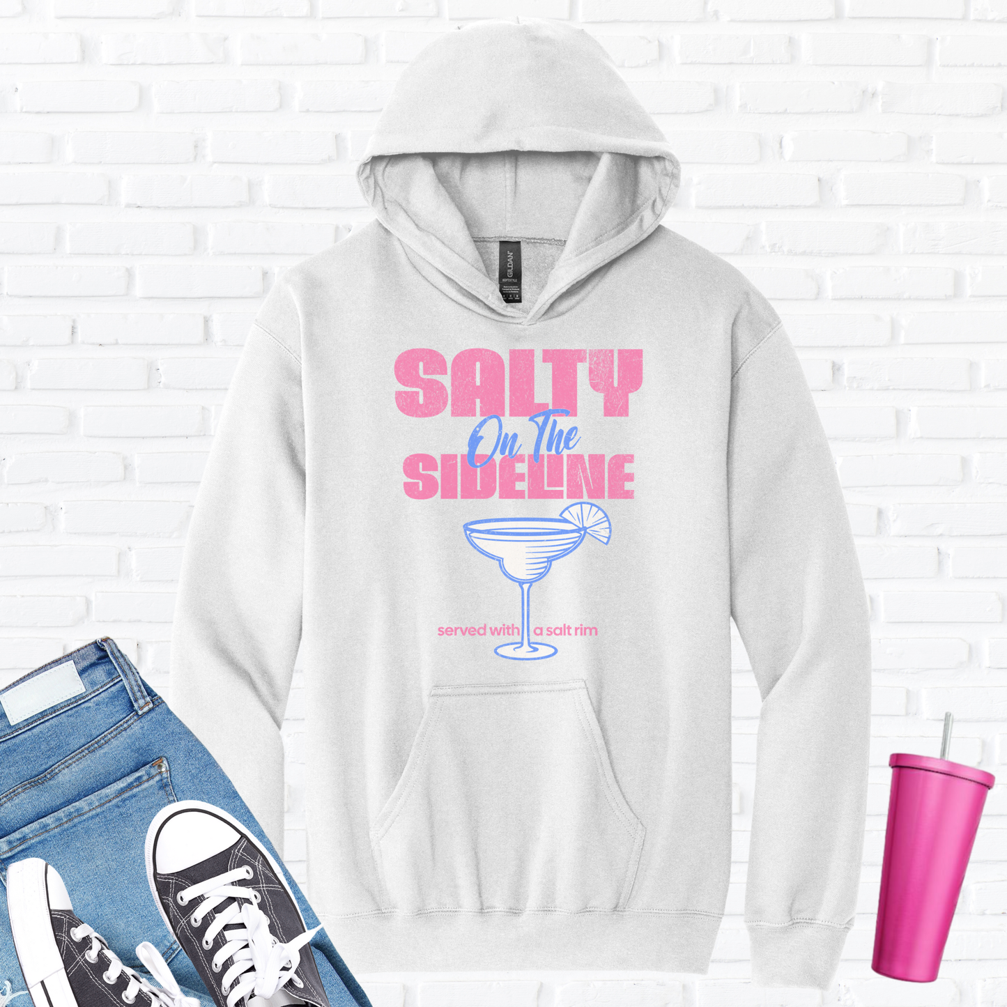 Salty On The Sideline Salt Rim Hoodie