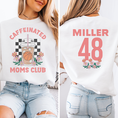 Caffeinated Moms Basketball Club Crewneck