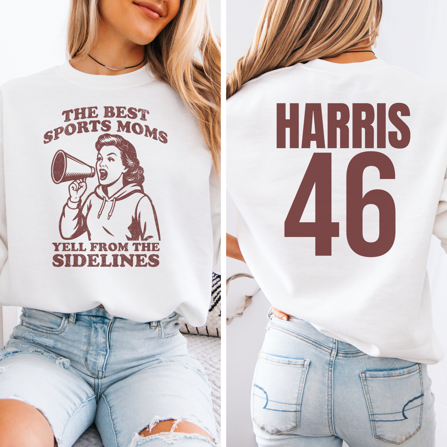 The Best Sports Moms Yell Crewneck