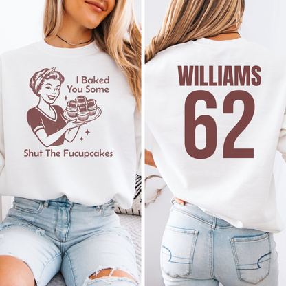 I Baked You Some Football Cupcakes Crewneck