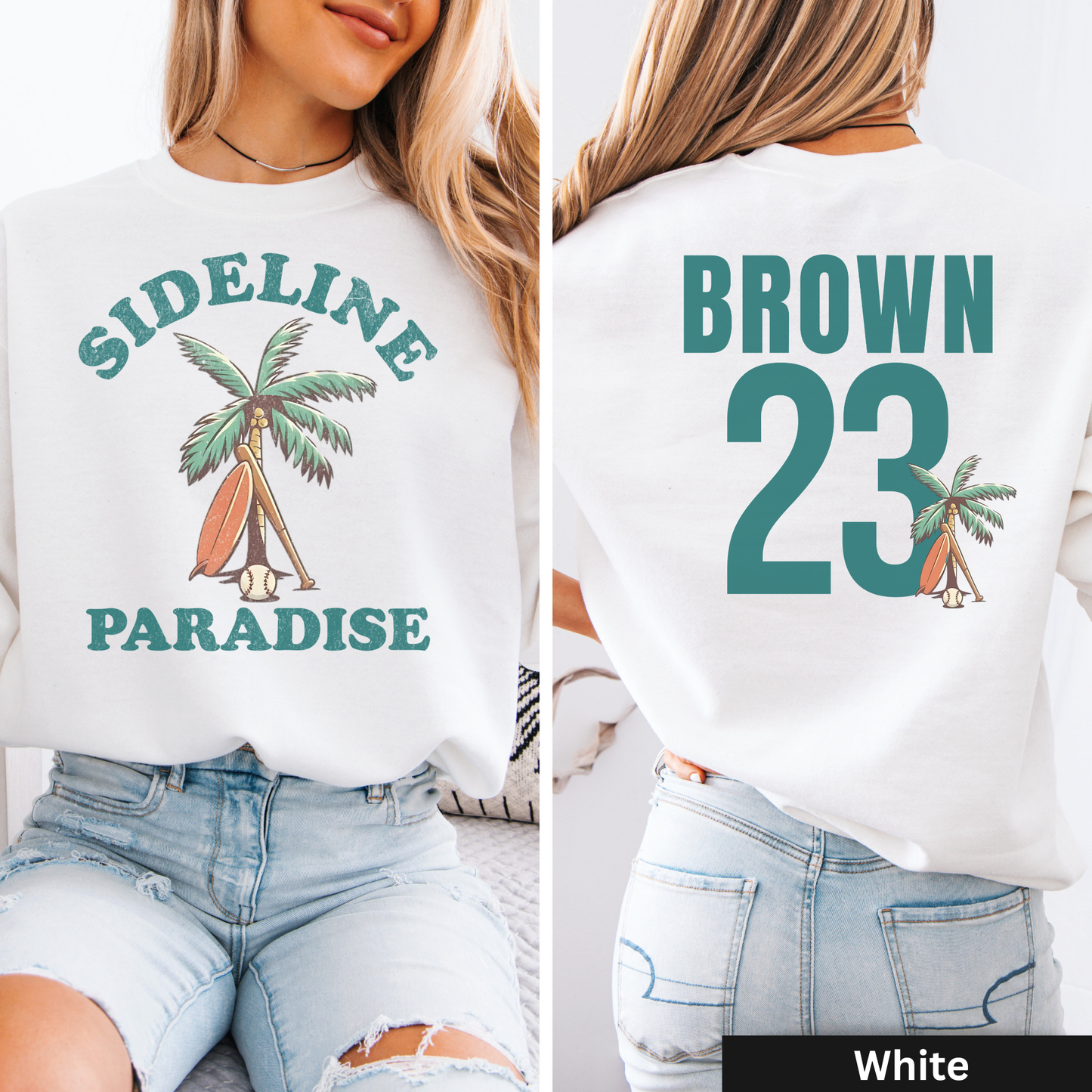 Sideline Paradise Baseball Crewneck