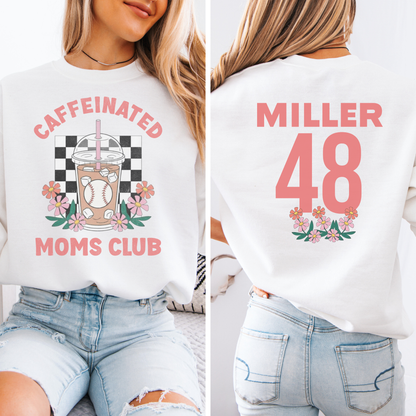 Caffeinated Moms Baseball Club Crewneck